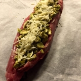 Fyldt svinemørbrad med champignon og grøn pesto 2