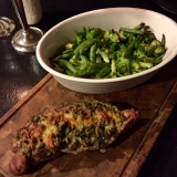 Fyldt svinemørbrad med champignon og grøn pesto 3