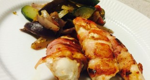 Lækker sprød LCHF bacon-kylling