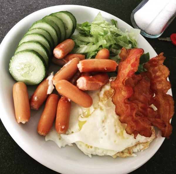 Slankekur Med æg Og Bacon
