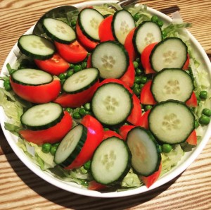 hurtig og lækker agurk og tomat salat
