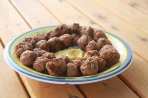 Spicy meatballs i ovnen