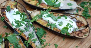 Ovnbagt aubergine - Let og lækkert LCHF tilbehør